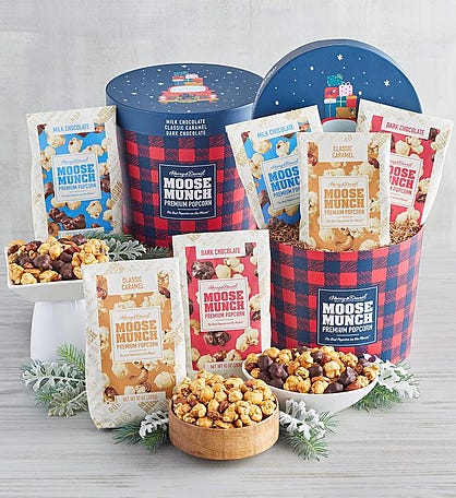 Moose Munch® Premium Popcorn Holiday Drum - 2 Pack